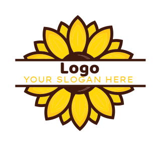 sunflower illustration | Logo Template by LogoDesign.net