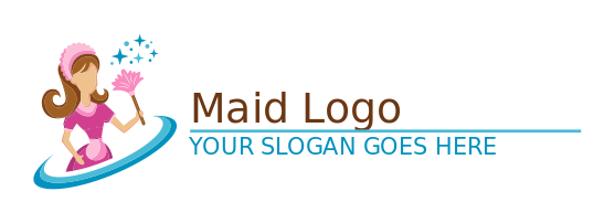 300+ Maid Logos | Free Housekeeper Logo Generator | LogoDesign.net