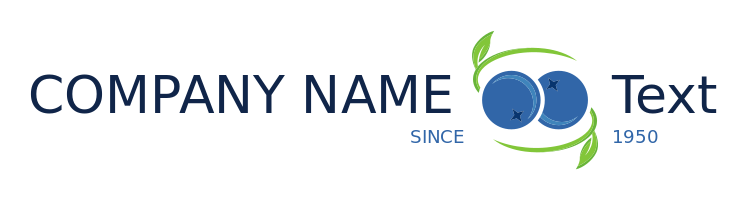 farm logo two blueberries inside swoosh leaves