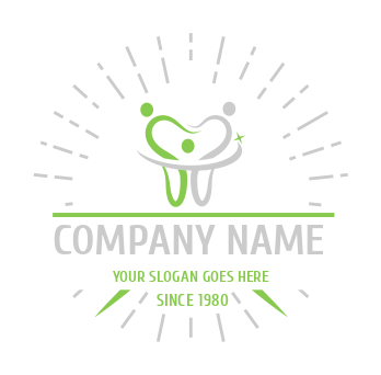 orthodontist logo tooth family holding hands