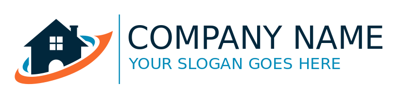 movers logo image swooshes around house