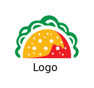 tacos graphic with vegetable