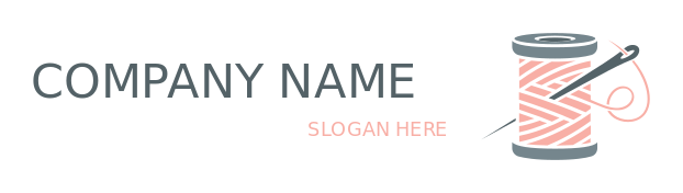 apparel logo tailor needle in spool of thread