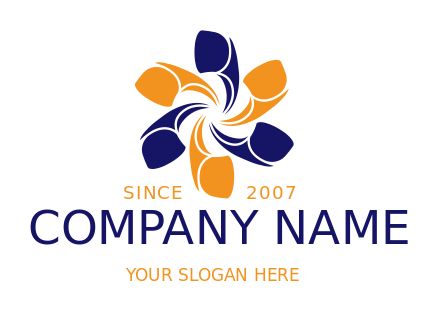 communication logo phones forming a flower