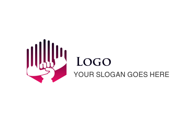 communication logo hand holding phone | Logo Template by LogoDesign.Net