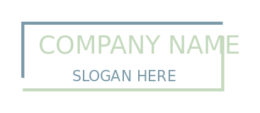 text logo icon in broken rectangle lines