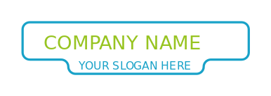 make a text logo with thin outline