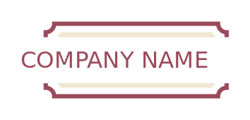 text logo icon in banner vintage style