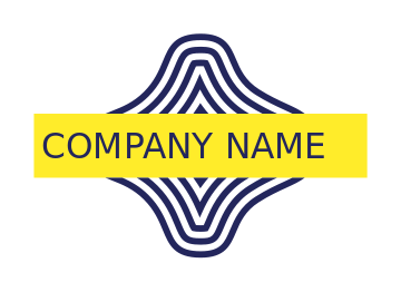 text logo in bar with abstract shape zebra lines