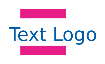 text logo icon in bars modern