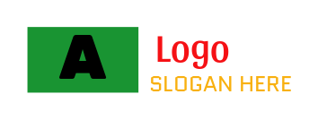 text logo icon inside box on lines