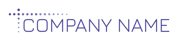 text logo in dotted lines forming horizontal L