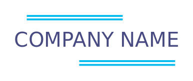 create a text logo in double lines