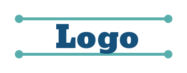 text logo template in horizontal lines