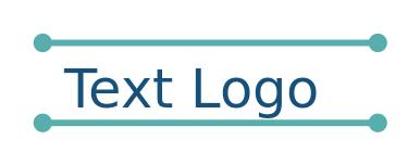 text logo template in horizontal lines