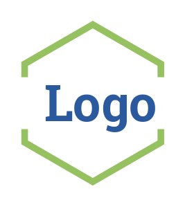 text logo in line art hexagon shape | Logo Template by LogoDesign.Net