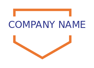 text logo icon in line badge shield 