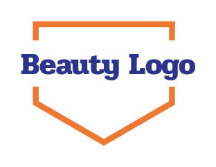 text logo icon in line badge shield 