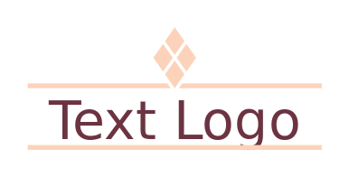 text logo maker in lines with diamond
