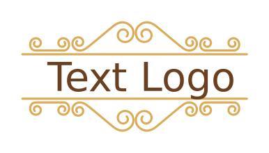 make a text logo in ornaments