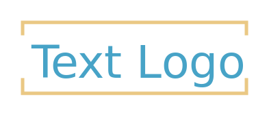 text logo online in rectangular lines
