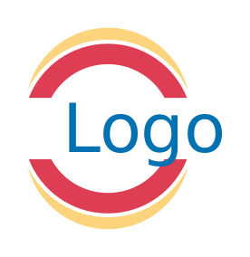 text logo maker in semi circle lines