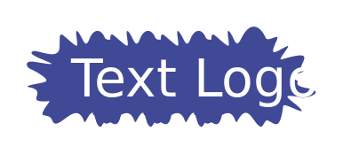 make a text logo in splatter shape
