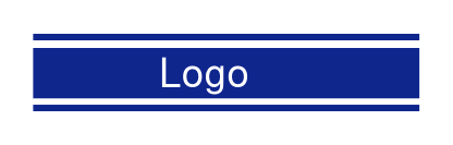 make a text logo in strip with parallel lines
