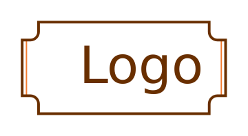 text logo online in vintage badge