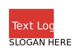 text logo online inside rectangle and below