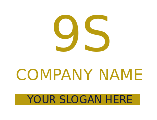 make a text logo on gold strip