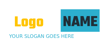 text logo maker inside square