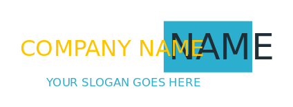 text logo maker inside square