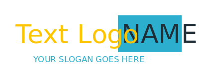 text logo maker inside square