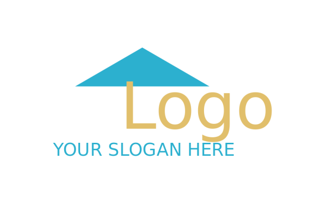 text logo symbol with triangle | Logo Template by LogoDesign.Net