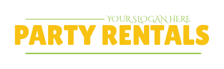 Party Rental Sign Create Your Party Rentals Logo in Minutes | LogoDesign.Net