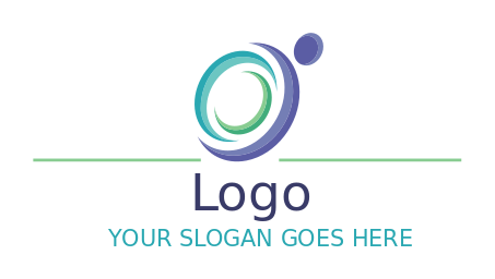 fitness logo swooshes abstract Pilates person