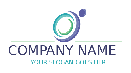 fitness logo swooshes abstract Pilates person