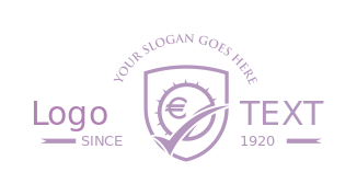 funds management logo tick mark Euro in shield