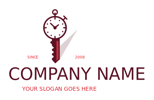 property logo maker stopwatch in key