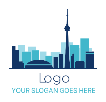 real estate logo Toronto cityscape in Canada