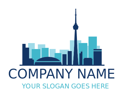 real estate logo Toronto cityscape in Canada