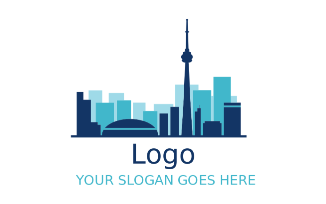 real estate logo Toronto cityscape in Canada