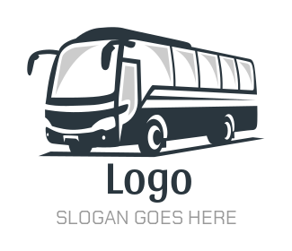 transportation logo silhouette tourist bus