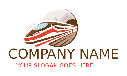 transportation logo tunnel with metro train