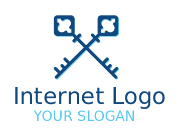 real estate logo maker two keys forming roof