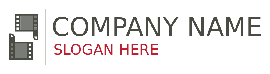 advertising logo filmstrips forming two thumbs