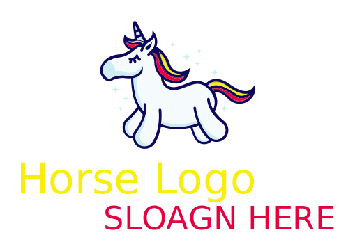 childcare logo maker unicorn stuffed toy