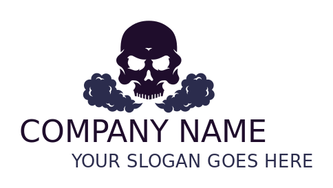 games logo vape with skull and smoke