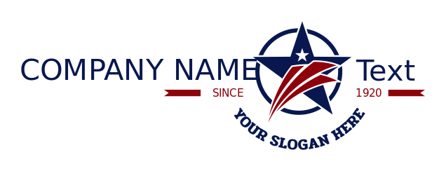 security logo maker veteran star in circle